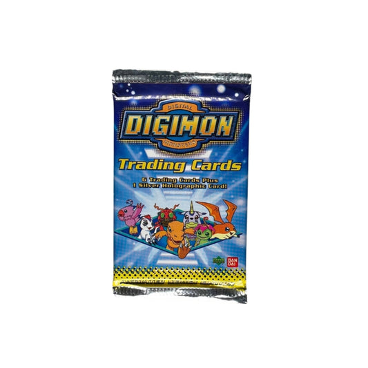 Digimon Trading Cards Booster mit Silver Holographic Card (Bandai Upper Deck)