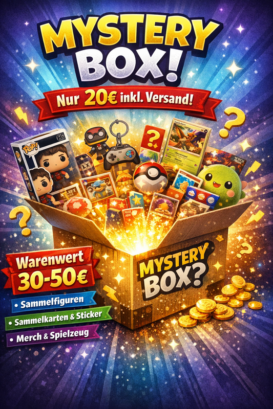 Anime & Nostalgie Mystery Box – Überraschungsbox im Wert von 30–50 € (inkl. Versand)